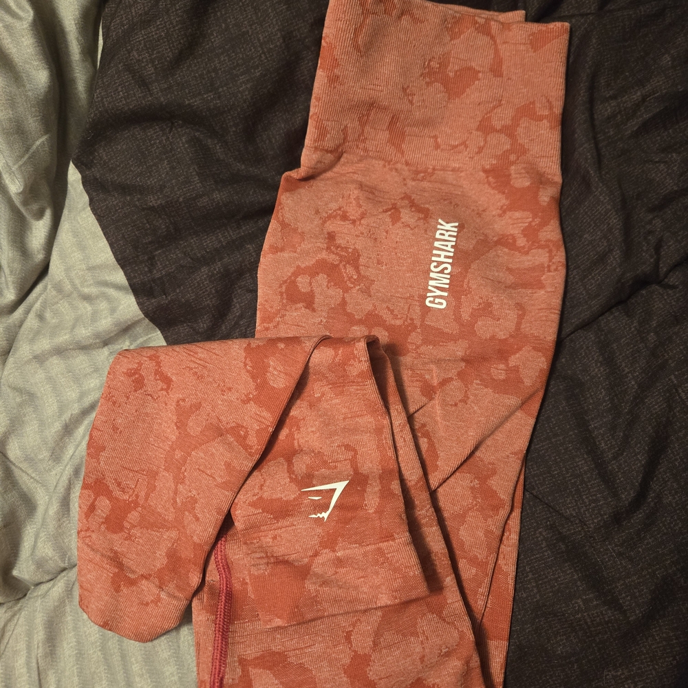 Gymshark Red Camouflage Leggings